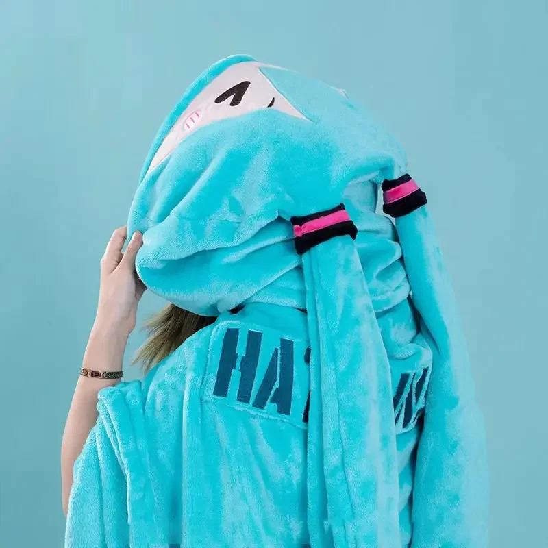 Kawaii Anime Hatsune Miku Hooded Blanket