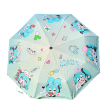Kawaii Anime Hatsune Miku Printing Automatic Umbrella Kawaii Anime Hatsune Miku Printing Automatic Umbrella