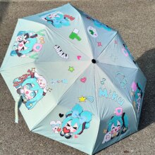 2024 New Anime Hatsune Miku Q version kawaii Figure Foldable and portable Automatic Sunshade Umbrella Cosplay props Gifts 2024 New Anime Hatsune Miku Q version kawaii Figure Foldable and portable Automatic Sunshade Umbrella Cosplay props Gifts