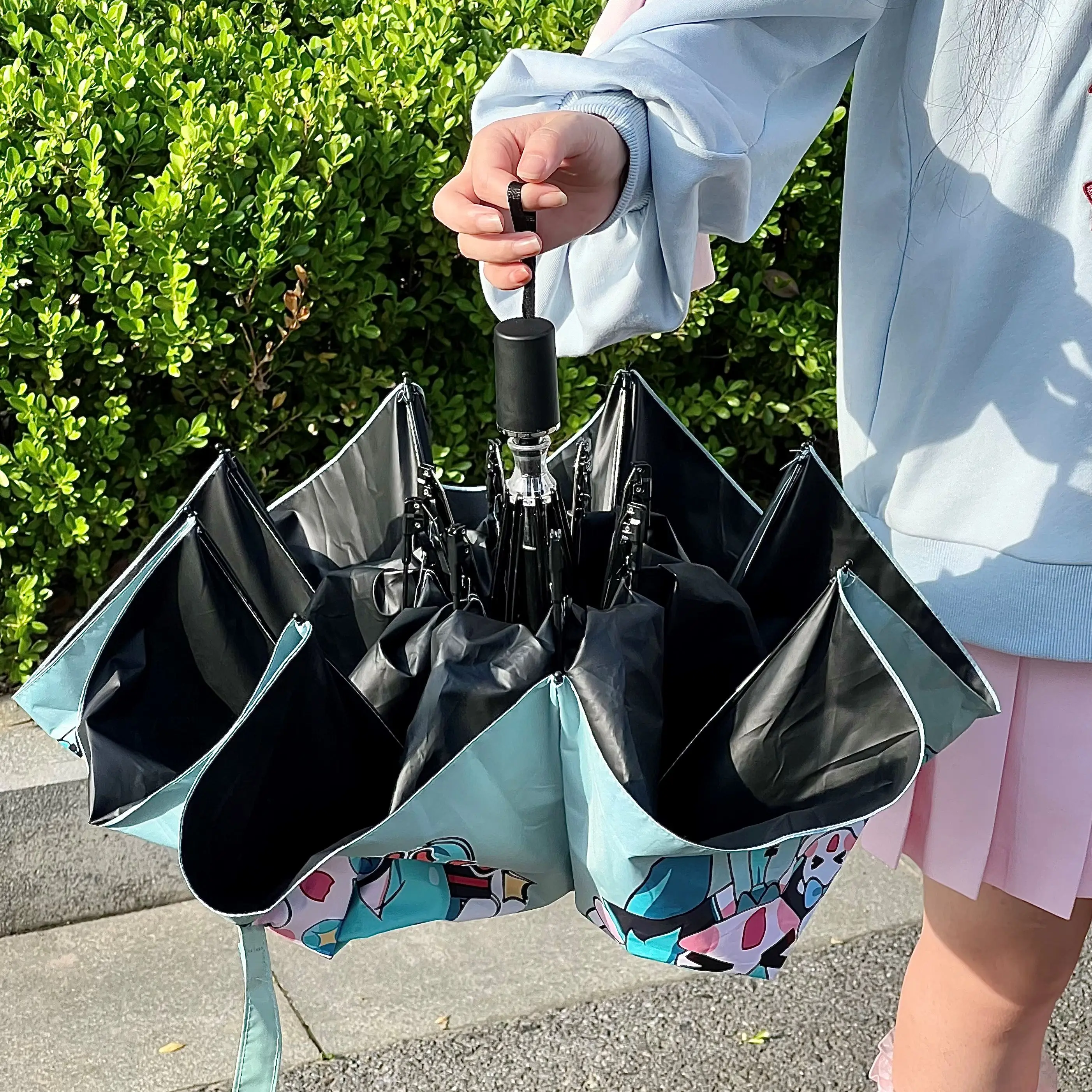 Kawaii Anime Hatsune Miku Printing Automatic Umbrella 