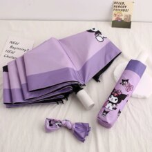 MINISO Kuromi Automatic Foldingg Umbrella Uv Blockin Thicken Cartoon Kawaii Women Reinforced Windproof Small Portable Umbrellas MINISO Kuromi Automatic Foldingg Umbrella Uv Blockin Thicken Cartoon Kawaii Women Reinforced Windproof Small Portable Umbrellas