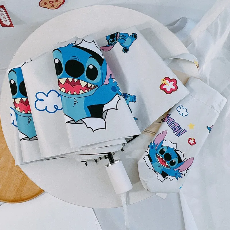 Kawaii Cartoon Stitch Printed Umbrella 
