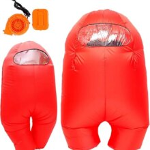 Impostor Inflatable Costume for Adult Funny Halloween Spacesuit Costume Astronaut Figures for Adult Kids Game Fans Impostor Inflatable Costume for Adult Funny Halloween Spacesuit Costume Astronaut Figures for Adult Kids Game Fans