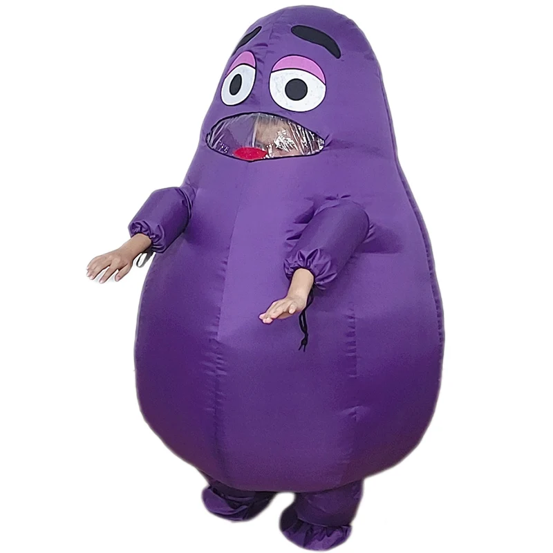 Halloween Kawaii Grimace Mascot Inflatable Costume 