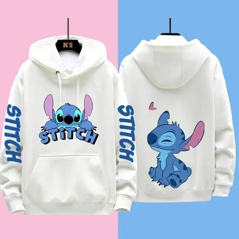 Anime Kawaii Stitch Printed Winter Hoodie 