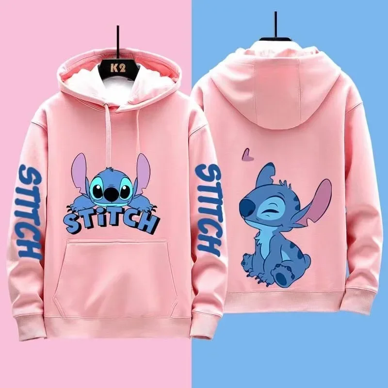 Anime Kawaii Stitch Printed Winter Hoodie 