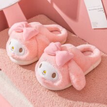 Sanrio My Melody Winter Kawaii Slippers Lovely Cotton Shoes Home Shoes Kuromi Anime Warm Indoor Shoes For Winter Girl Warm Gift Sanrio My Melody Winter Kawaii Slippers Lovely Cotton Shoes Home Shoes Kuromi Anime Warm Indoor Shoes For Winter Girl Warm Gift
