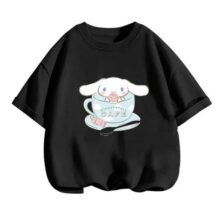 Sanrio Kawaii Cinnamoroll Short Sleeved T-Shirt Sanrio Kawaii Cinnamoroll Short Sleeved T-Shirt