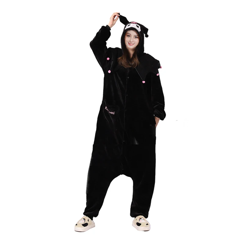 Kawaii Sanrio Christmas Kuromi Kigurumi Onesie Pajamas