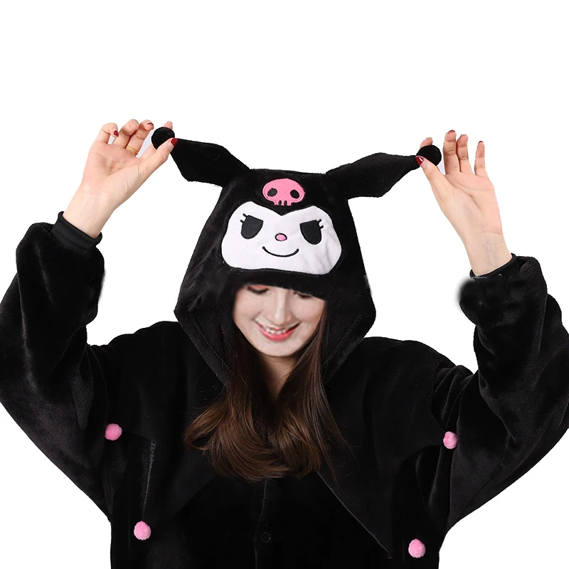 Kawaii Sanrio Christmas Kuromi Kigurumi Onesie Pajamas