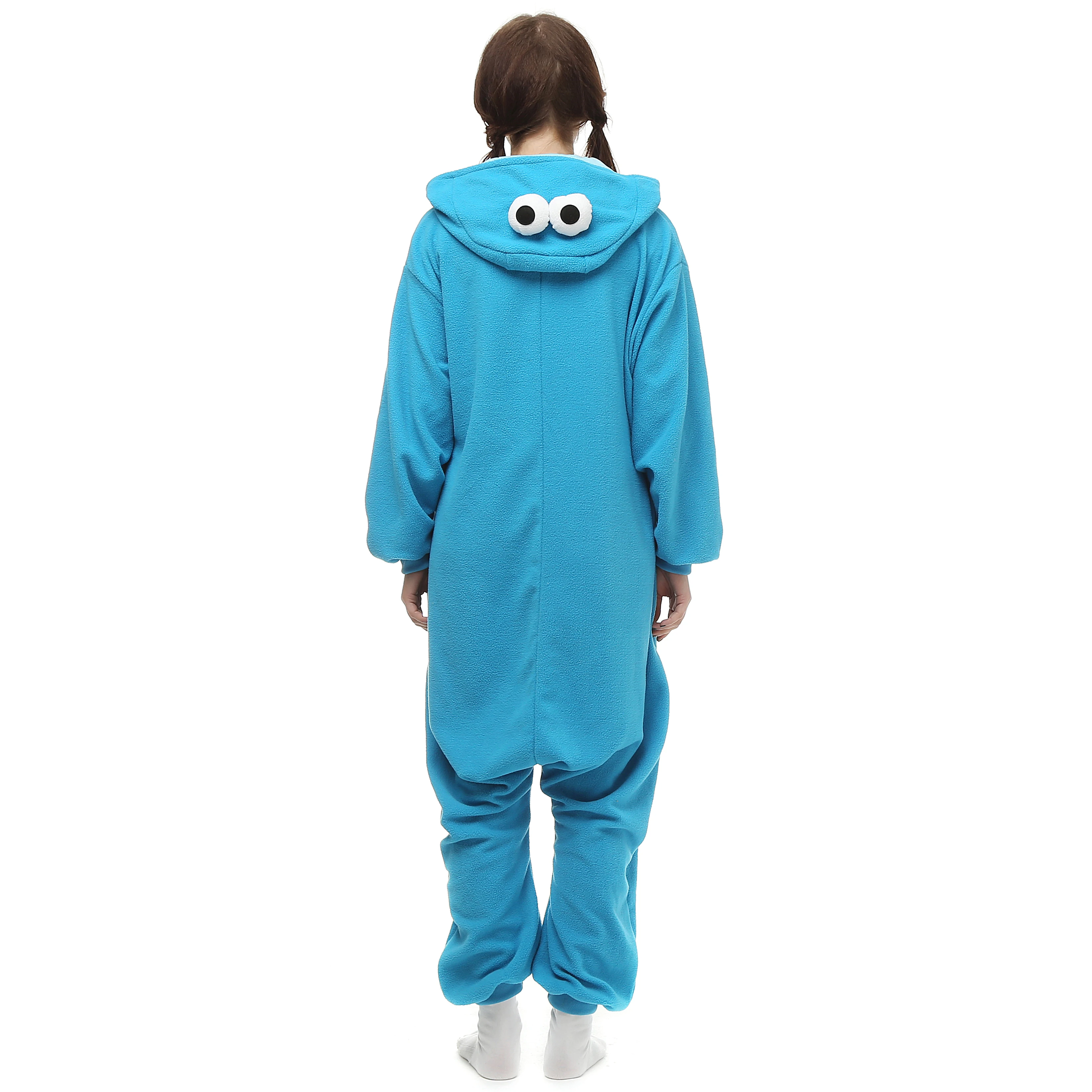 Kawaii Kigurumi Blue Cookie Monster Onesies Cosplay Costume Kawaii Kigurumi Blue Cookie Monster Onesies Cosplay Costume