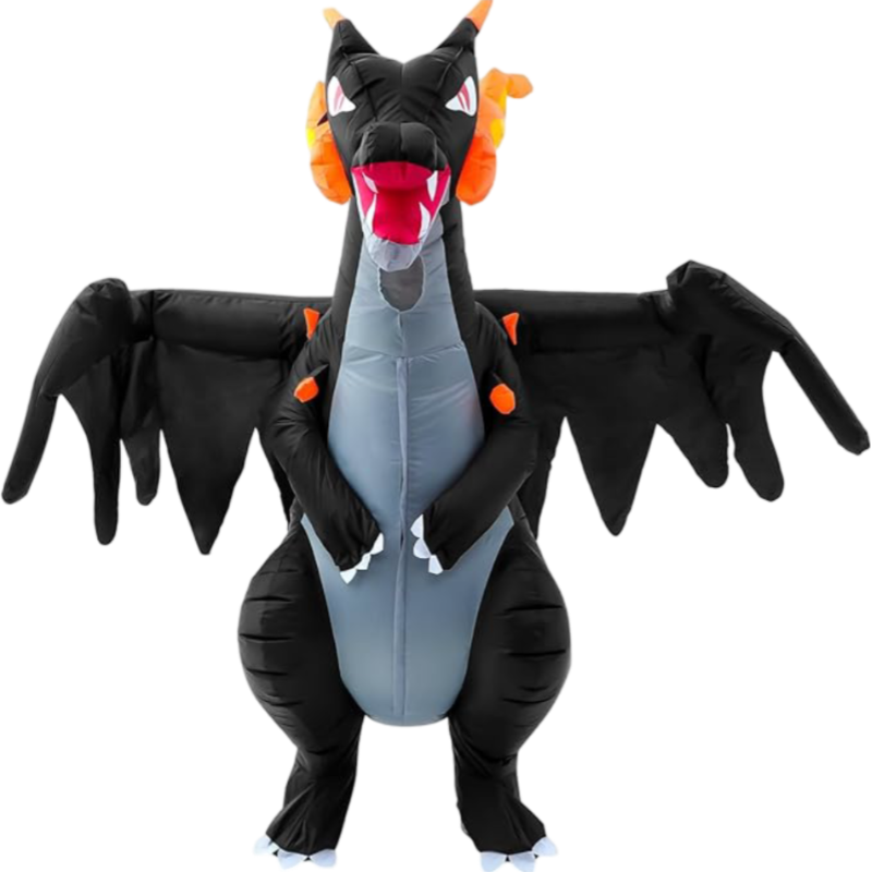 Kawaii Halloween Fire Breathing Dragon Inflatable Costume 