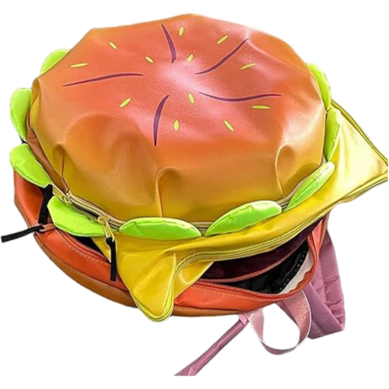 38cm Kawaii Cartoon Cheeseburger Student Backpack 38cm Kawaii Cartoon Cheeseburger Student Backpack