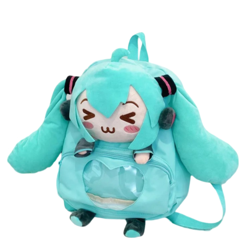 Kawaii Hatsune Miku Anime Plush Backpack 