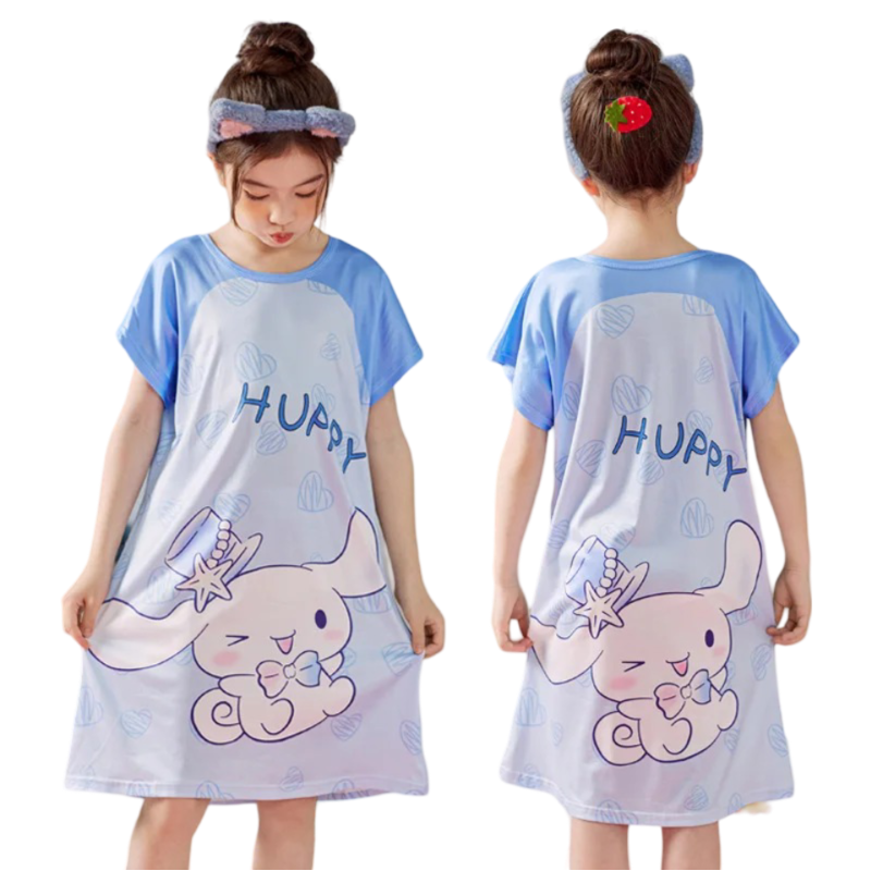 Kawaii Sanrio Cinnamoroll Short Sleeve Sleepwear Pajama