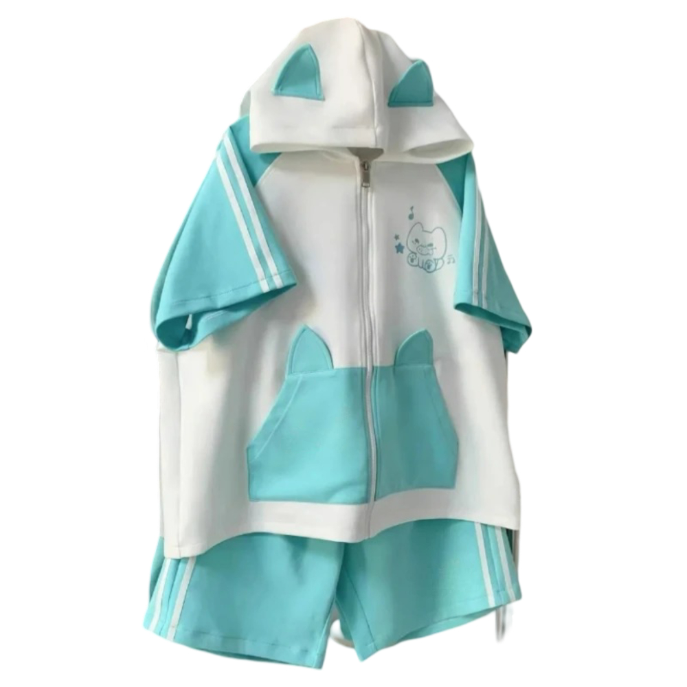 Kawaii Hatsune Miku Hoodie Set