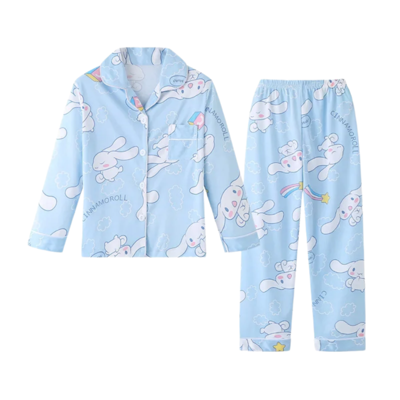 Kawaii Sanrio Cinnamoroll Children Pajama Set