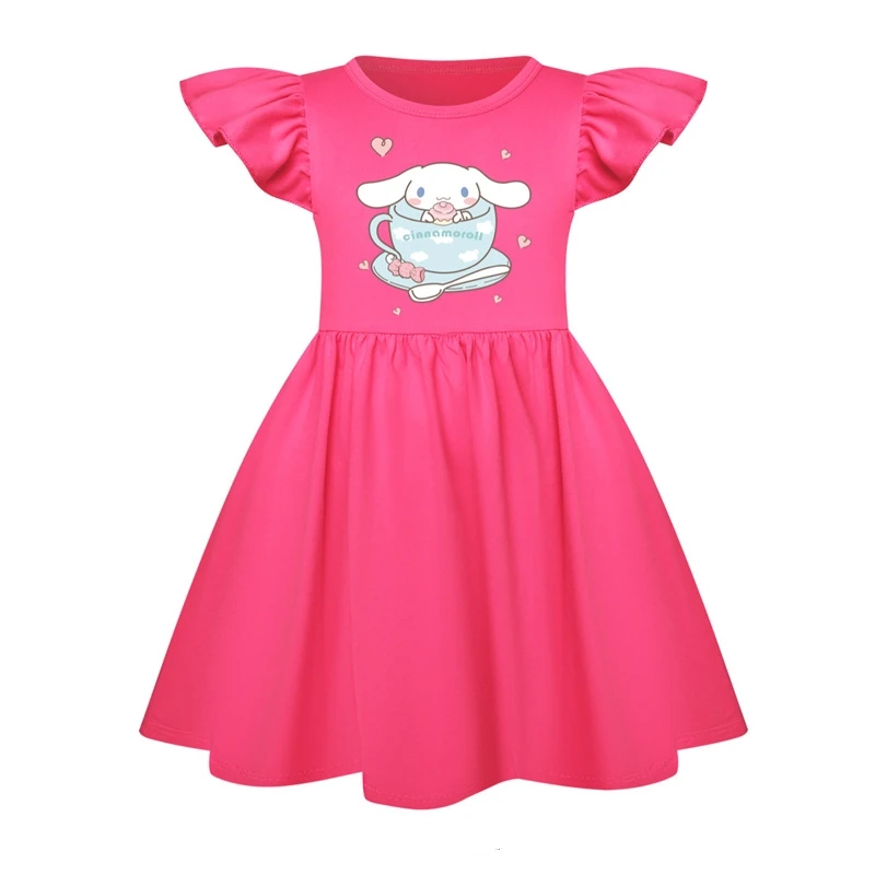 Kawaii Cartoon Cinnamoroll Printed Dress Kawaii Cartoon Cinnamoroll Printed Dress