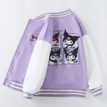 Sanrio Girls Boys Cartoon Kuromi Jacket Children Teen Coats Spring Autumn Kids Single breasted Jackets Casual Sports Outerwear Sanrio Girls Boys Cartoon Kuromi Jacket Children Teen Coats Spring Autumn Kids Single breasted Jackets Casual Sports Outerwear