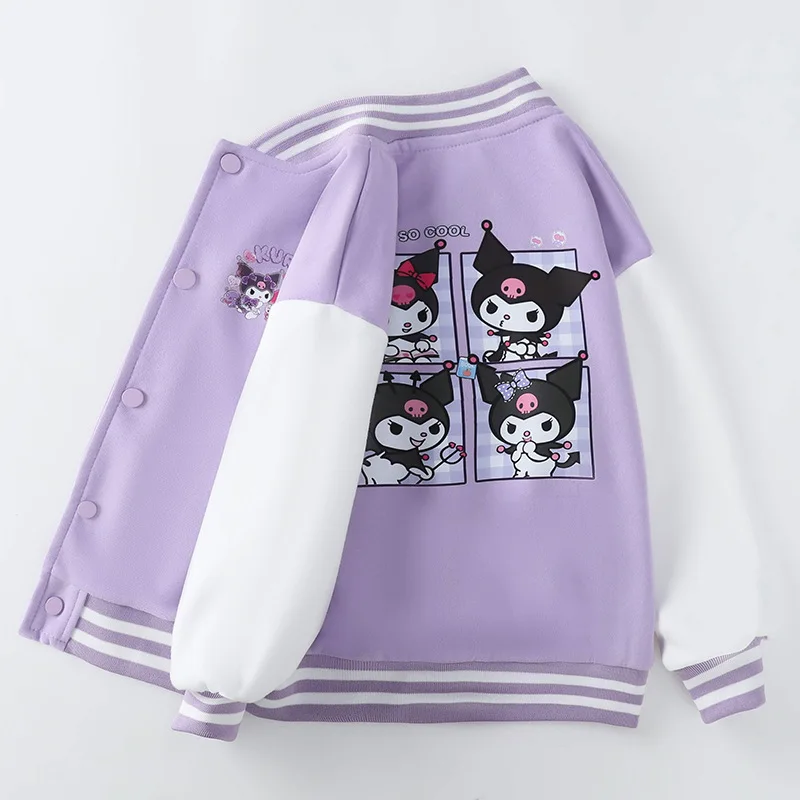 Kawaii Sanrio Cartoon Kuromi Printed Jacket 