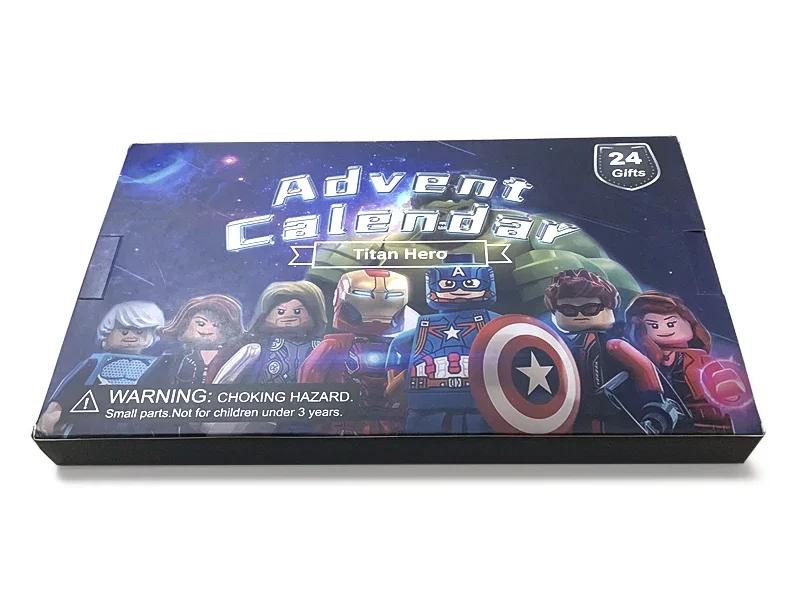 24 Pcs Kawaii Christmas Marvel Avengers Advent Calendar Box 