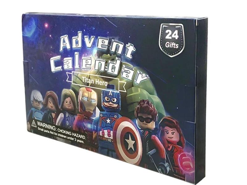 24 Pcs Kawaii Christmas Marvel Avengers Advent Calendar Box 