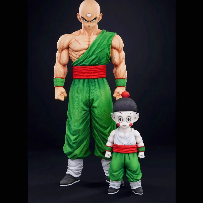 2Pcs Anime Kawaii Dragon Ball Chiaotzu And Tien Shinhan Action Figure Toy 