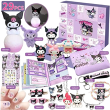 29 Pcs Sanrio Kawaii Kuromi Christmas Advent Calendar 29 Pcs Sanrio Kawaii Kuromi Christmas Advent Calendar