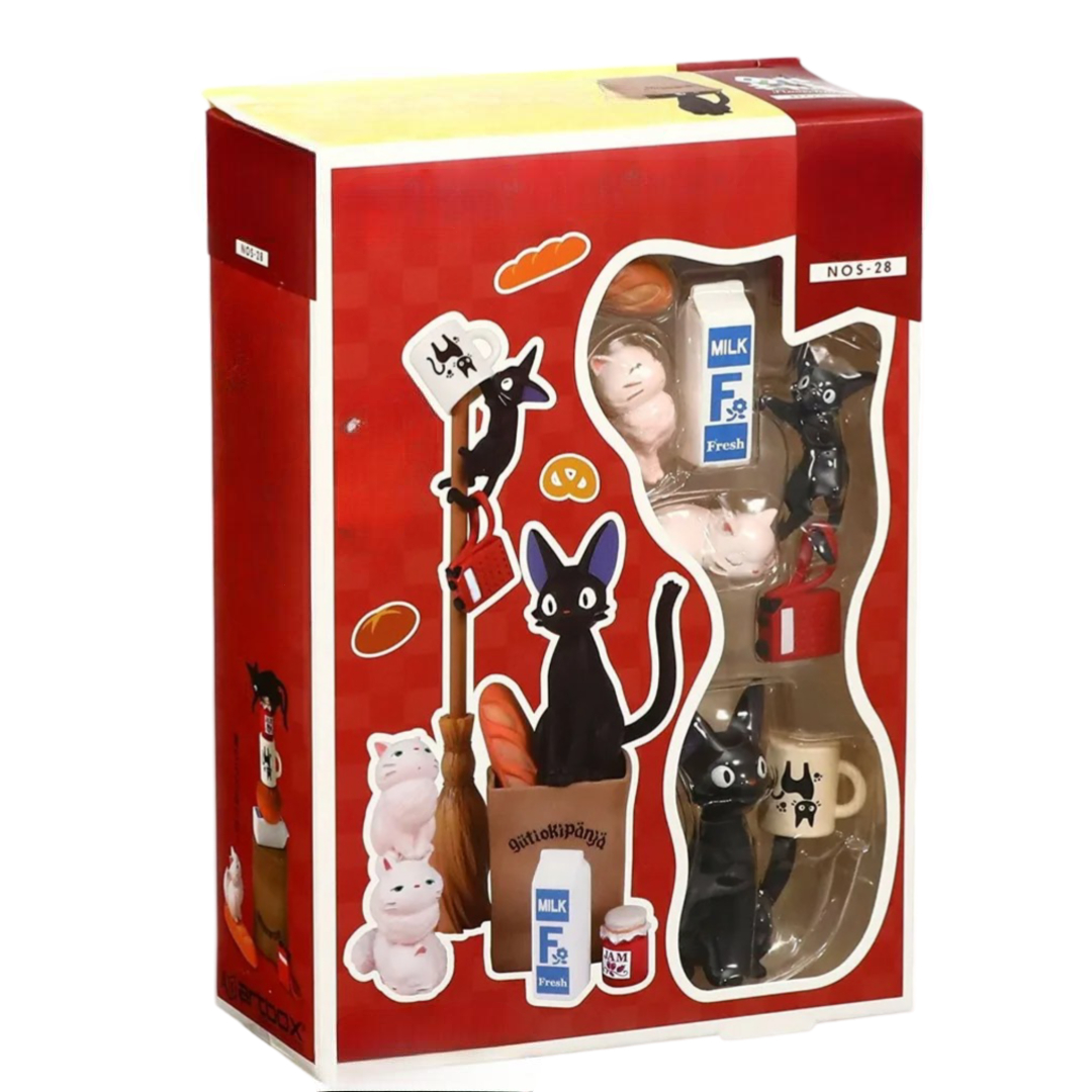 Kawaii Cartoon Ensky Jiji Kiki's Delivery Service Mini Action Figure Toy Kawaii Cartoon Ensky Jiji Kiki's Delivery Service Mini Action Figure Toy