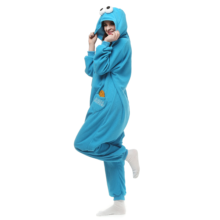 Kawaii Kigurumi Blue Cookie Monster Onesies Cosplay Costume Kawaii Kigurumi Blue Cookie Monster Onesies Cosplay Costume