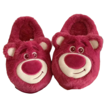 Kawaii Cartoon Lotso’-Huggin’ Bear Plush Winter Slippers Kawaii Cartoon Lotso'-Huggin' Bear Plush Winter Slippers