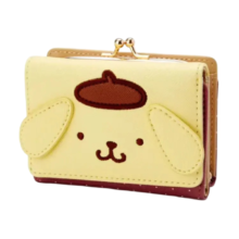 Sanrio Kawaii Cartoon Pompompurin Trifold Wallet Sanrio Kawaii Cartoon Pompompurin Trifold Wallet