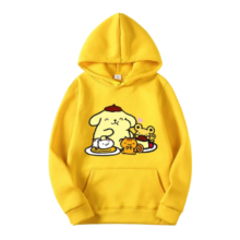 Kawaii Cartoon Pompompurin Pullover Autumn Hoodie Kawaii Cartoon Pompompurin Pullover Autumn Hoodie