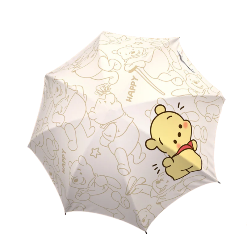 Kawaii Cartoon Winnie-The-Pooh Printing Umbrella 