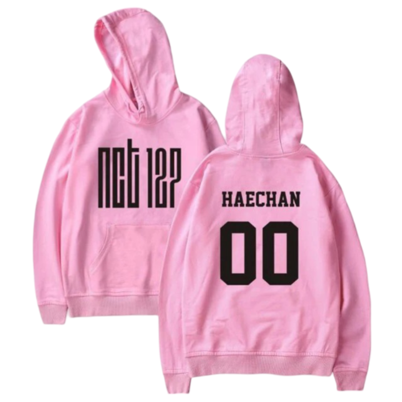 Anime Kawaii K-pop NCT 127 Haechan Printed Pullover Hoodie 