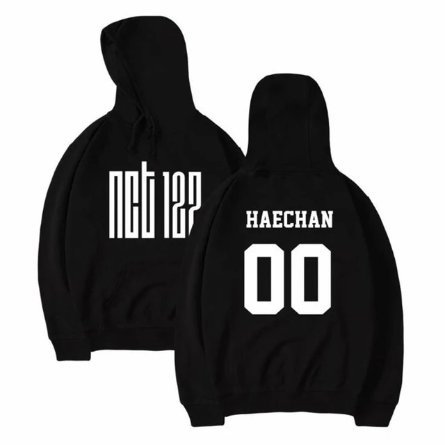 Anime Kawaii K-pop NCT 127 Haechan Printed Pullover Hoodie 