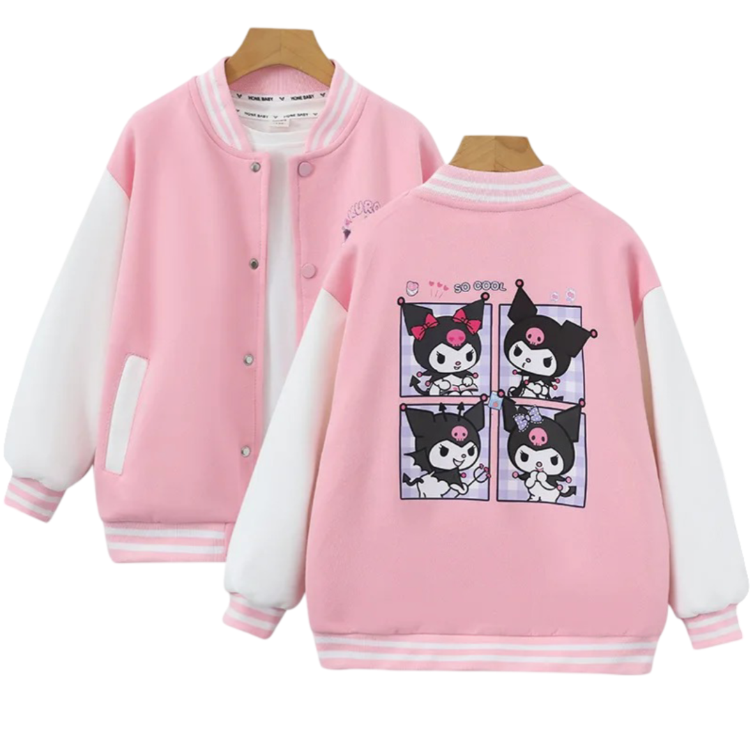 Kawaii Sanrio Cartoon Kuromi Printed Jacket 