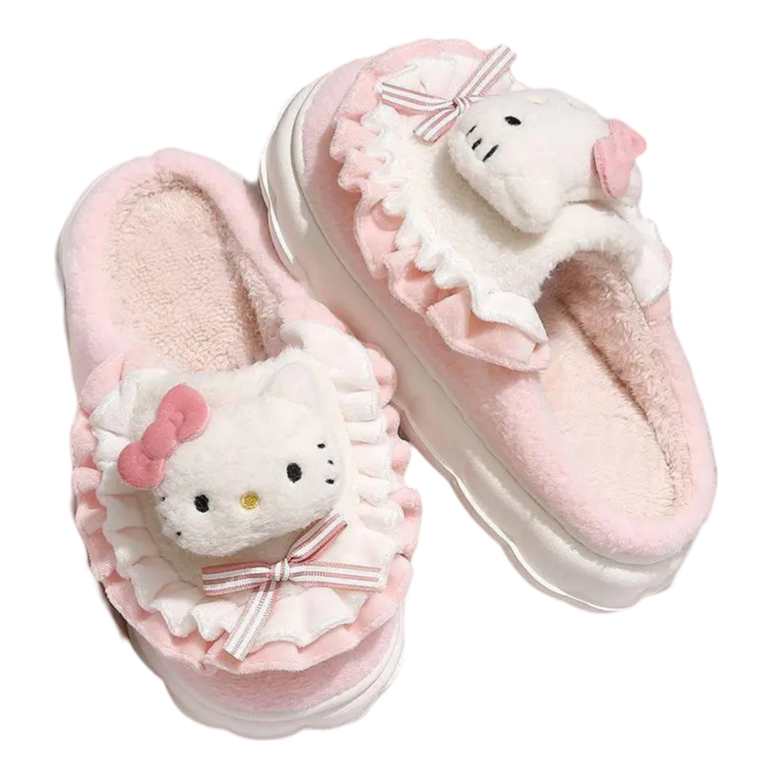 Sanrio Kawaii Hello Kitty Winter Cotton Slipper Sanrio Kawaii Hello Kitty Winter Cotton Slipper