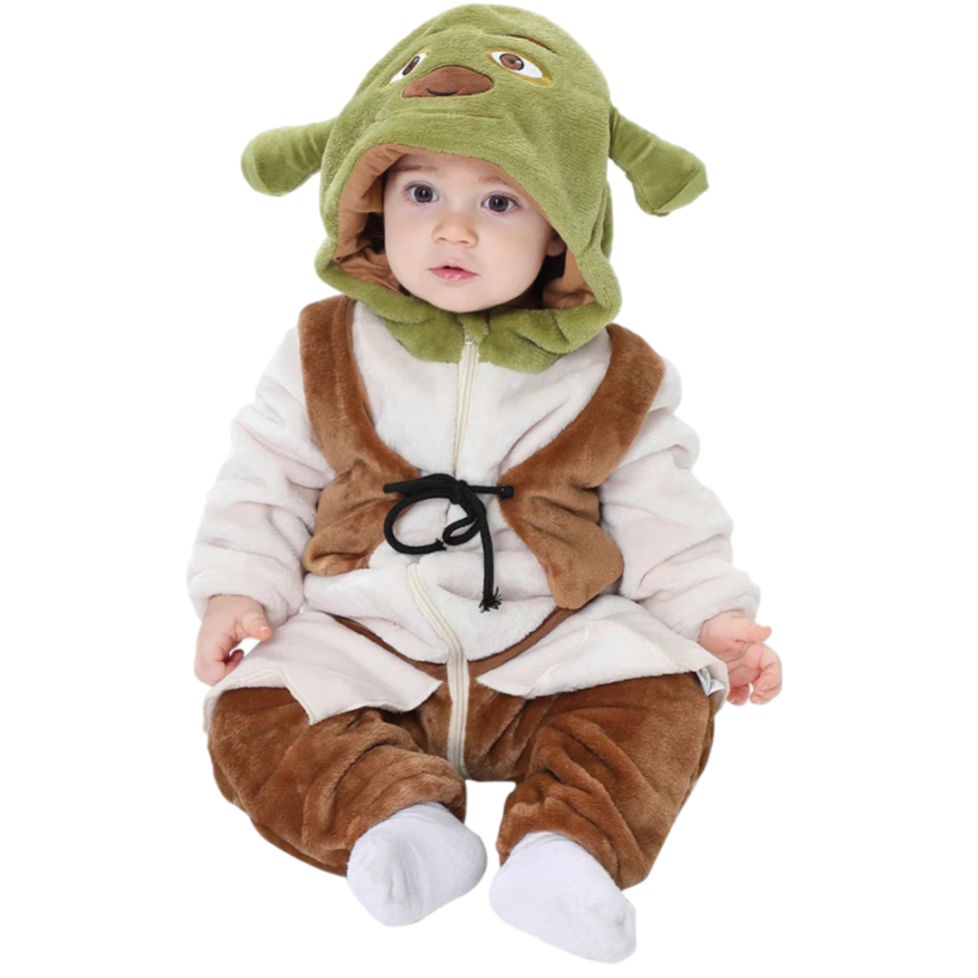 Kawaii Halloween Shrek Baby Kigurumi Onesie Jumpsuit 