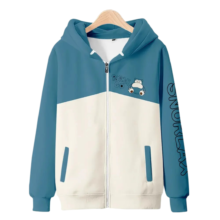 Kawaii Cartoon Pokemon Snorlax Printed Zipper Hoodie Kawaii Cartoon Pokemon Snorlax Printed Zipper Hoodie