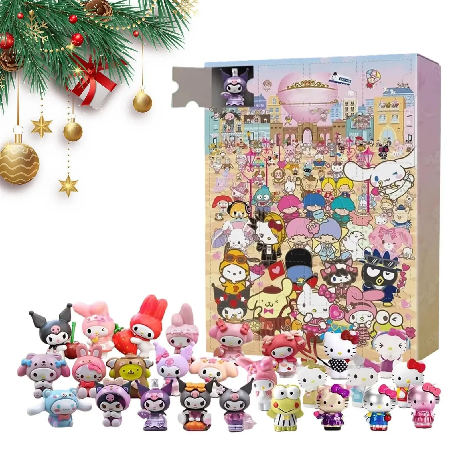24 Pcs Sanrio Christmas Advent Calendar 