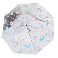 Kawaii Sanrio Cartoon Cinnamoroll Printing Transparent Umbrella Kawaii Sanrio Cartoon Cinnamoroll Printing Transparent Umbrella