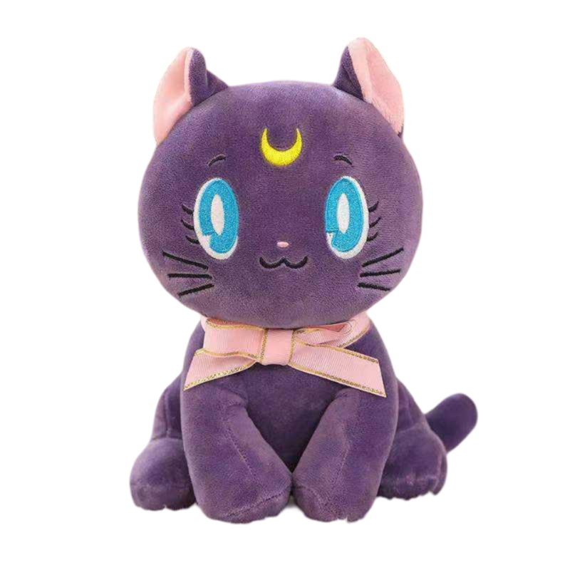 25cm Kawaii Anime Sailor Moon Luna Cat Plush Toy