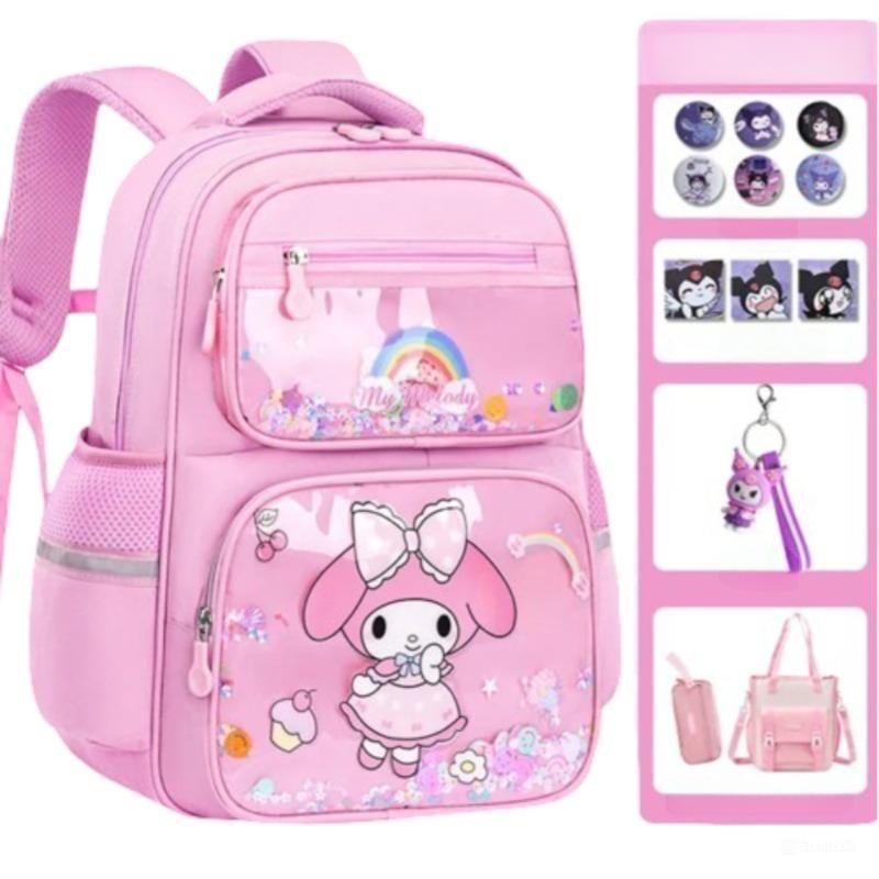 Kawaii Cartoon My Melody Backpack Set