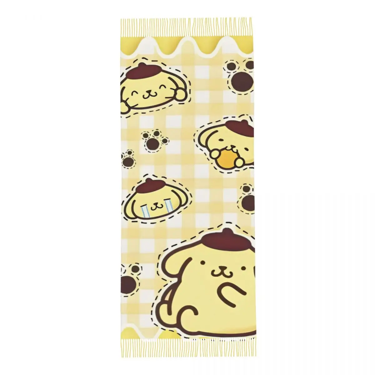 Sanrio Kawaii Cartoon Pompompurin Scarf For Women Sanrio Kawaii Cartoon Pompompurin Scarf For Women
