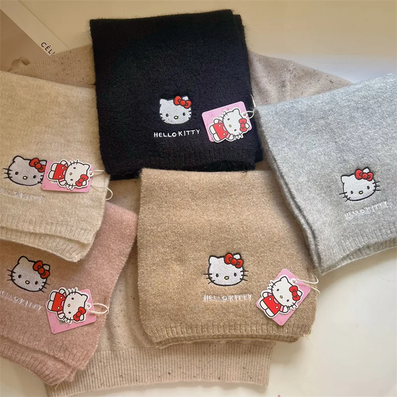 Kawaii Sanrio Hello Kitty Knitting Scarf Kawaii Sanrio Hello Kitty Knitting Scarf