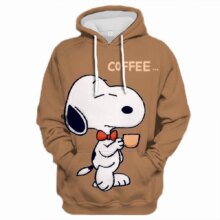 Kawaii Cartoon Snoopy Printed Summer Hoodie Kawaii Cartoon Snoopy Printed Summer Hoodie