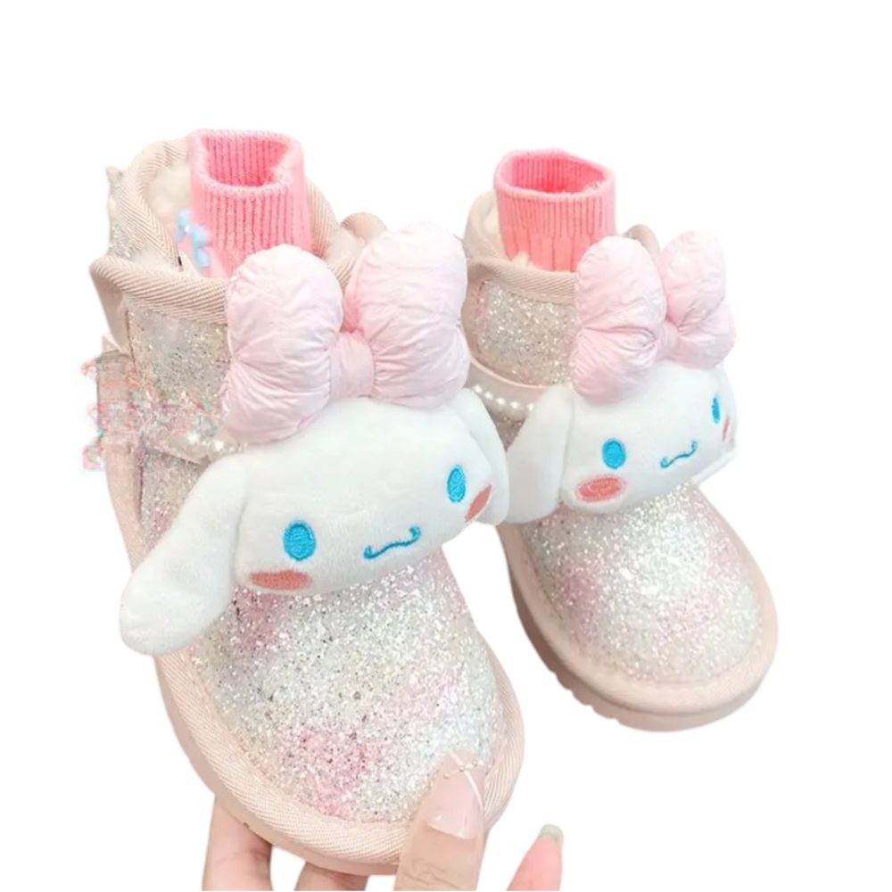 Kawaii Sanrio Cartoon Cinnamoroll Snow Boots