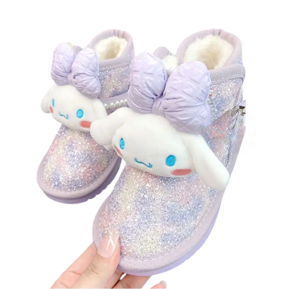 Kawaii Sanrio Cartoon Cinnamoroll Snow Boots