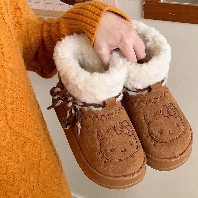 Kawaii Sanrio Cartoon Hello Kitty Snow Boots
